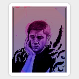 Dean Winchester is bi painting... TWO Sticker